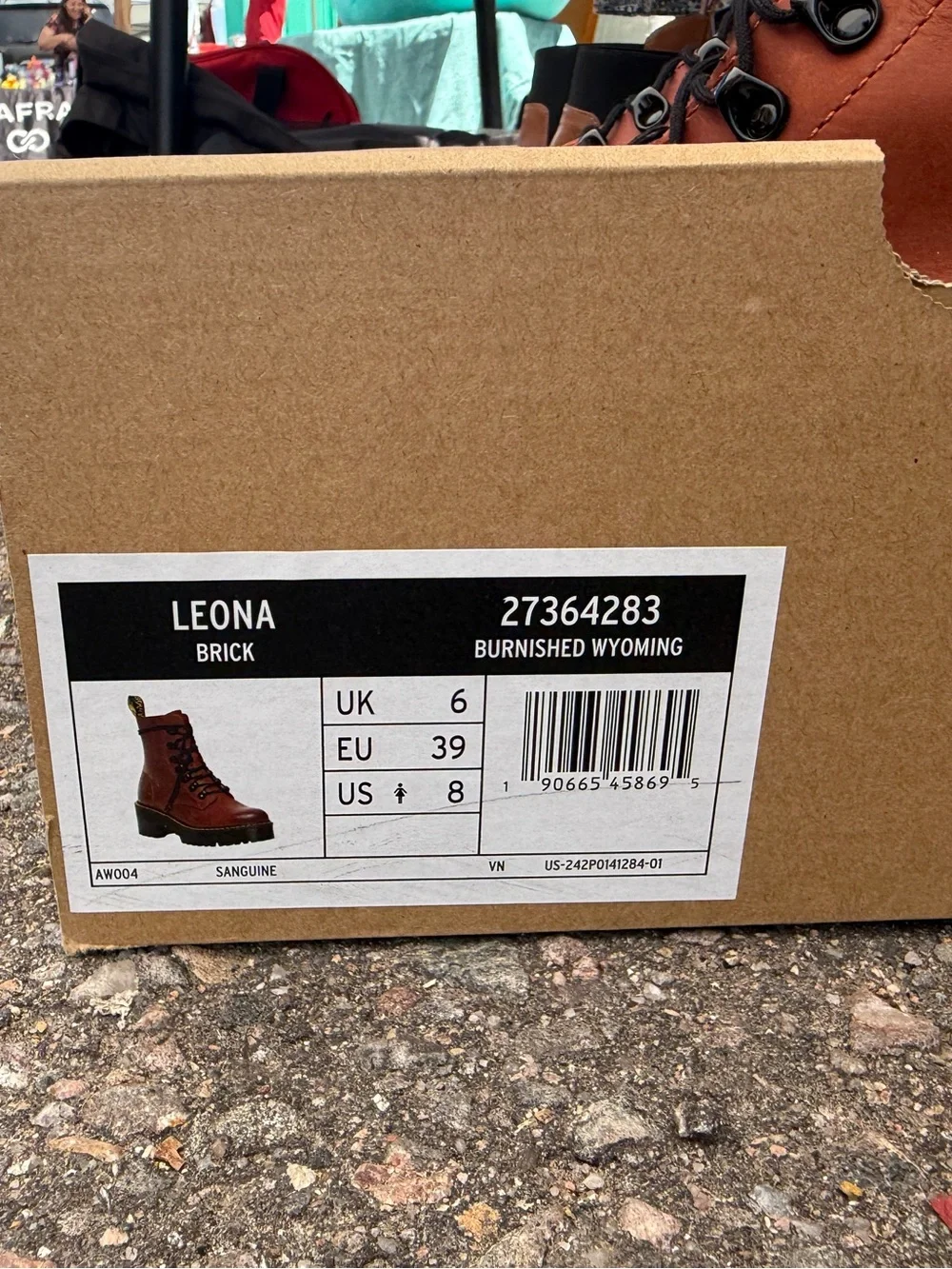 Doc Marten Leona Boot in Brick - Picture 5 of 6